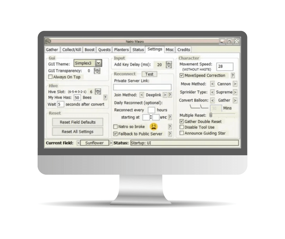 Natro Macro Interface